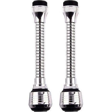 2-Piece Faucet Extension, Swivel Extension Filter, Faucet Shower Extension, 360° Adjustable Spout Diffuser Filter, Two Adjustable Modes, for Kitchen Sinks, Bathroom (1/4)