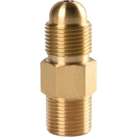 Adaptateur pour bouteille d'argon vers régulateur de CO2, filetage 22,8 mm, connecteur réducteur de pression d'oxygène, adaptateur de bouteille avec tête sphérique concave interne (1/4)
