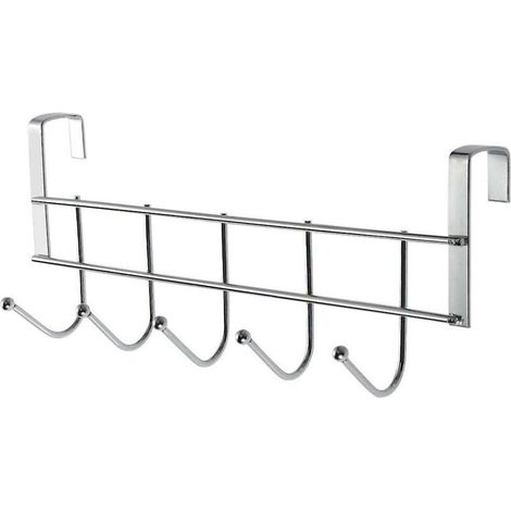 Patère de salle de bain Hook Rail Inox Door Hook Coat Hook Coat Hanger With 5 Hooks (1/4)