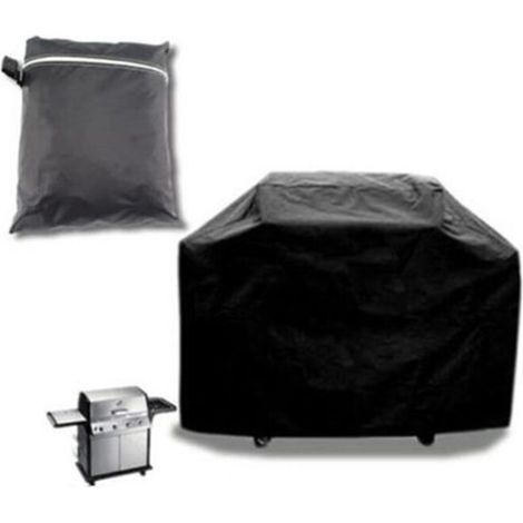 royaluxe - Housse pour mobilier de jardin Housse Barbecue, Couverture de Grill Anti-Vent/Anti-UV/Anti-l'eau/Anti-l'Humidité/Antipoussière Noir 145x61x117CM (1/4)
