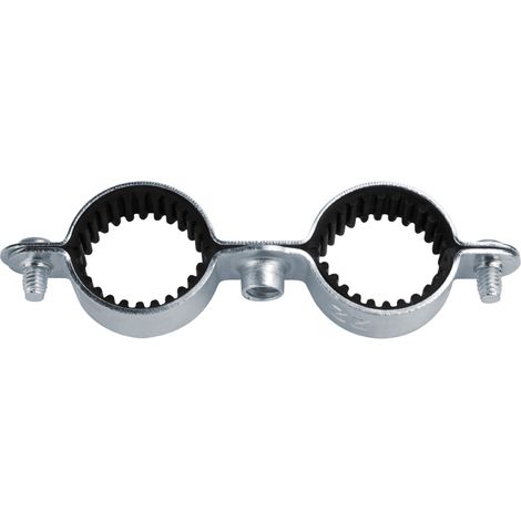 Collier Double Isophonique acier zingué - Pas 7x150 Ø20 - Boite de 25