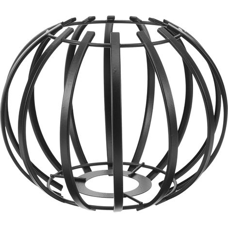 Abat Jour Plafond en Fer Noir Géométrique pour Lampe Suspendue, Protection D'ampoule Élégante et Résistante pour Maison Contemporaine et Salon de Thé (1/5)