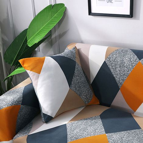 Housse de canapé imperméable et élastique, protège-coussin anti-poussière pour canapé deux places (1/5)