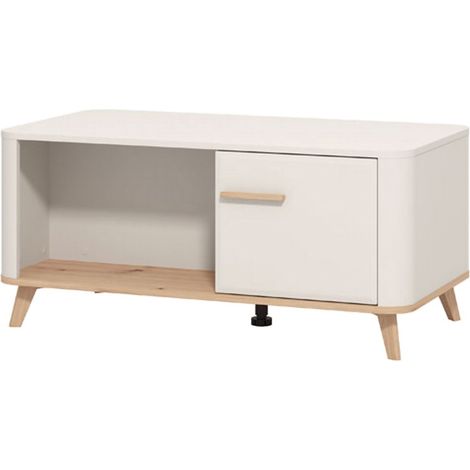 Couchtisch Patu, mit Füßen, ein Fach, rechteckig, 101x54,5x46h cm Beige
