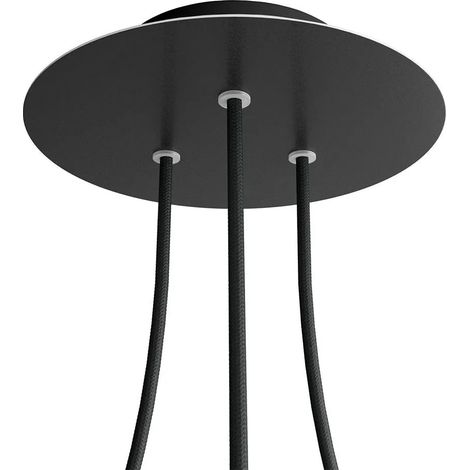 Lámpara creative-cables rose-one metal negro 30x30 cm (1/3)