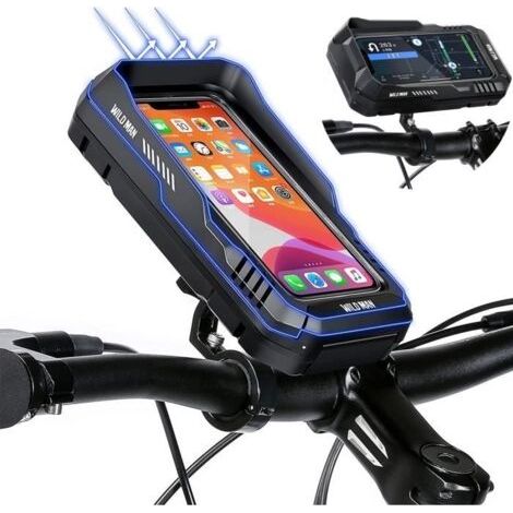 Support Téléphone - Non spécifié - Modèle Non spécifié - Étanche IPX6 - Pour Smartphone 6,7'' - Sacoche Vélo (1/3)