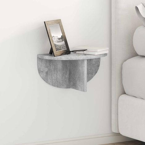 Wandregal Wandmontiert Beton Grau 38 x 19 x 19 cm Holzwerkstoff