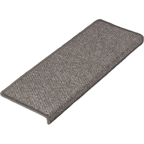 Tapis d'escalier Ponto Gris Rectangulaire 23,5 x 65 cm