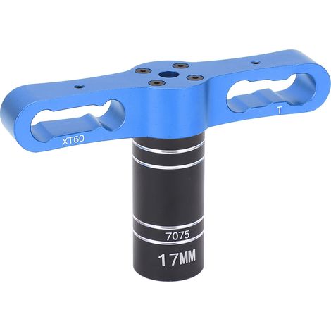 Clé hexagonale de 17 mm pour roues de voitures RC Traxxas, Axial, Arrma, HSP, Redcat, ECX et HPI 1/8, 1/10 et 1/12 (bleue) (1/5)