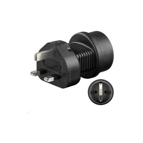 Adaptador de corriente de viaje MicroConnect - Schuko - Reino Unido