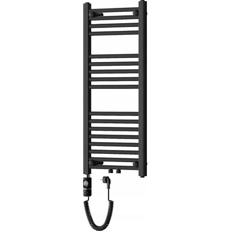 Radiador secatoallas eléctrico 300W 90x40x3cm, Negro (1/4)
