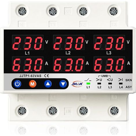 Disjoncteur triphasé de protection contre les surtensions et les surintensités, modes de fonctionnement synchrone et asynchrone, conçu pour plusieurs applications.