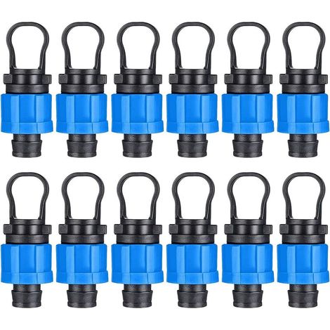 Set de 12 embouts d'irrigation goutte à goutte - Raccordement universel - compatible avec les bandes d'irrigation goutte à goutte 16mm (1/5)