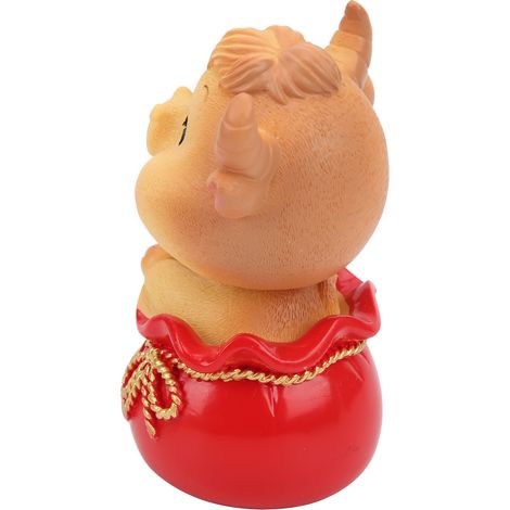 Niedlicher Glücksbringer aus Kunstharz, universelle Dekoration für das Armaturenbrett, Glücksbringer-Sammlung, Auto-Innenausstattung, Kawaii-Figur, Geschenk für Autofahrer, niedlicher Stil. (1/5)