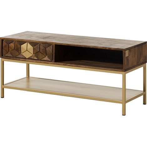 Couchtisch Mango 110x40x50 braun geölt DIAMOND 200