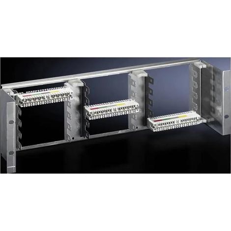 Juego de montaje para rack Rittal acero inoxidable gris 48,3 cm 3U