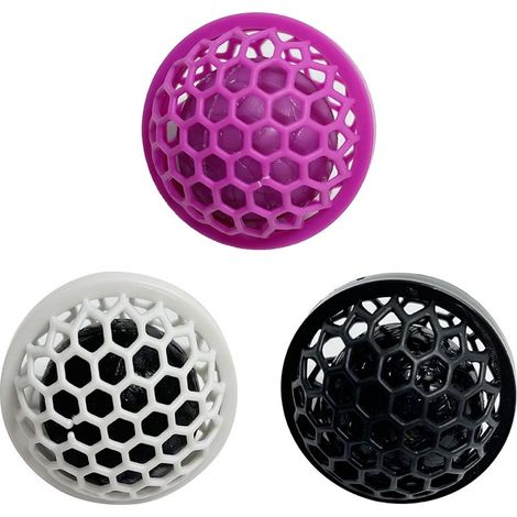 Boule de Nettoyage Reusable pour Sacs à Dos et Sacs à Main avec Disque Détachable, En Plastique PP+TPR, Poids 12g, Multicolore (Blanc, Noir, Rose) (1/5)