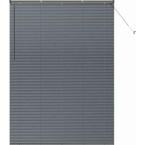 Maison Exclusive - Tendaggi a veneziana Grigio scuro 220 x 160 cm Alluminio