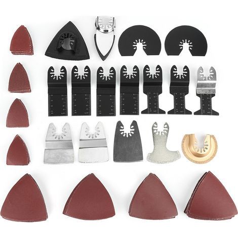 Pas facile à casser, finition soignée 100 pièces de lames de scie vibrantes, économiques et abordables, utilisées pour couper le bois et enlever la peinture (1/5)