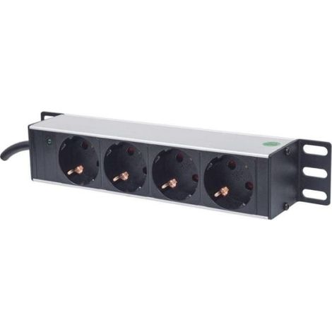 Multipresa Rack 10, 4 prese Schuko
