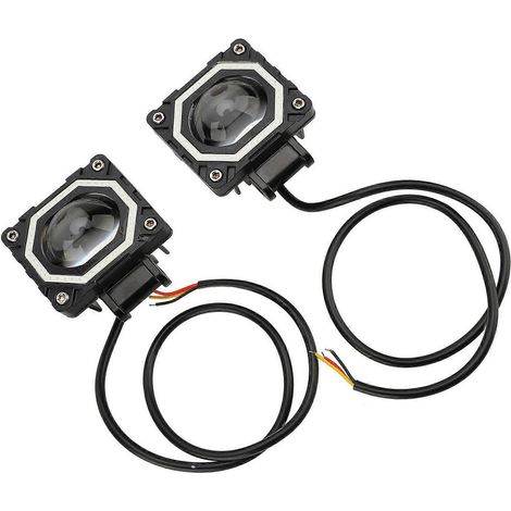 Stück Motorrad-Scheinwerfer 20W 3000K 6000K 8000K IP68 Wasserdicht Quadratische Offroad-Fahr-Arbeitsscheinwerfer (1/5)