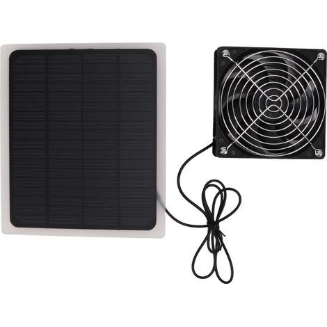 10W wasserdichtes Solarventilator-Set für Hundezwinger, Hühnerställe oder Gewächshäuser. (1/5)