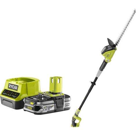 Pack RYOBI taille-haies 18V One+ OPT1845 - 1 Batterie 2.5Ah - 1 Chargeur rapide RC18120-125