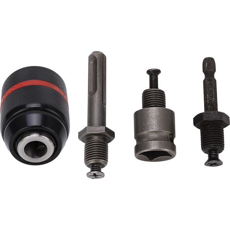 Schnellspannbohrfutter, schlüssellos, selbstspannend, 1/2 Zoll (2–13 mm) Spannbereich, Schnellwechselwerkzeug, rund, 58 mm Länge (1/5)