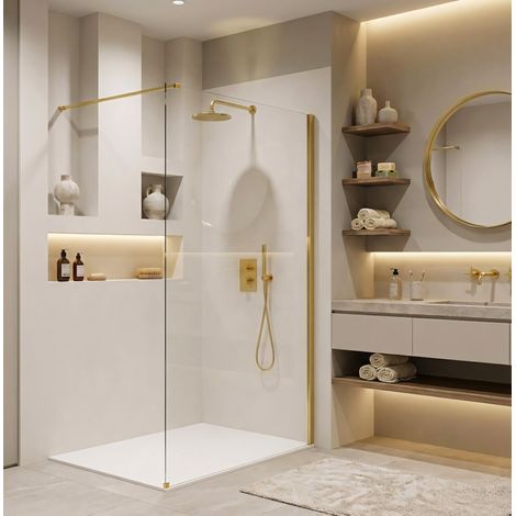 PARED DE LA DUCHA REA FLEXI TRANSPARENT GOLD 100 (1/5)