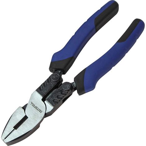 Faithfull High-Leverage Combination Pliers, 200mm (8-inch), Durable Multi-Tool for Electrical and Mechanical Tasks (1/5)