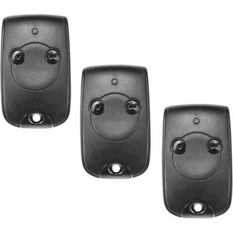 3er-Pack kompatibel mit Somfy 1841026 – Keytis RTS 2-Kanal-Fernbedienung zur Steuerung von 2 RTS-Motoren für Tore und Garagentore