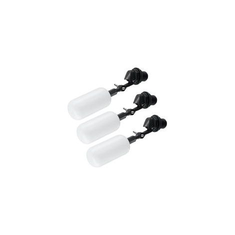 3 Pack 1/2" vanne à bille flottante, vanne de contrôle automatique réglable du niveau de l'eau pour les réservoirs, les étangs et les systèmes (1/4)
