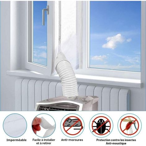 Guarnizione per finestre da 300 cm per condizionatori d'aria, accessorio per condizionatori portatili, compatibile con condizionatori d'aria mobili e asciugatrici, facile da installare [Classe energet (1/5)