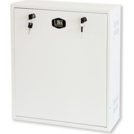 Armadi rack Link BOX A MURO PER DVR, 2 CHIAVI, 2 SWITCH PER ALLARMI BIANCO, CM 43X13X50