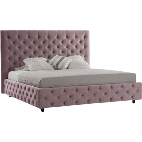 Letto matrimoniale contenitore Sondrio rosa