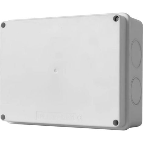 Caja de Empalme sin cono y Derivación Estanca de Superficie Blanco 200x155x80 mm