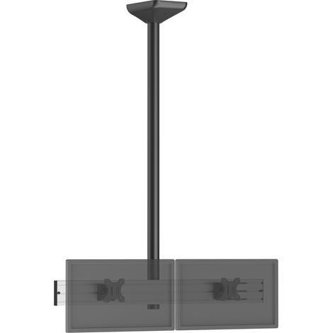 Support TV plafond menu board 2 écrans 32'' - Hauteur 150 cm (1/3)
