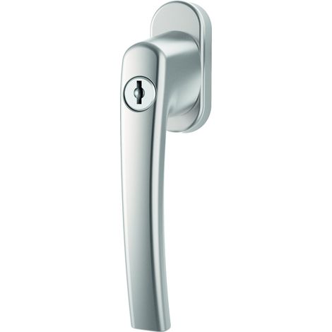 Roto Maniglia originale finestre Line bloccabile 40 Nm argento naturale con viti perno quadro 7 x 37 mm (1/2)