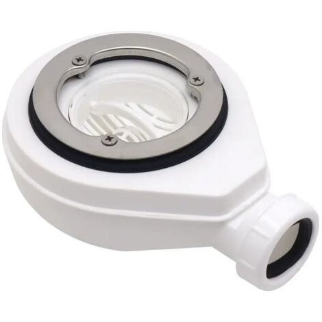 Tuyau d'évacuation horizontal non couvert Ø90 pour receveurs de douche, siphons de salle de douche, anti-odeurs et anti-blocage