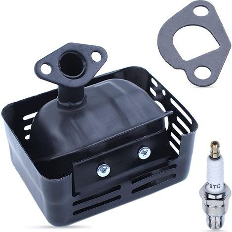 Silencieux - Tuyau d'échappement - Acier Aluminisé - 90° - Pour Moteur 4 Temps - GX160 GX200 - Lot de 1 (1/5)