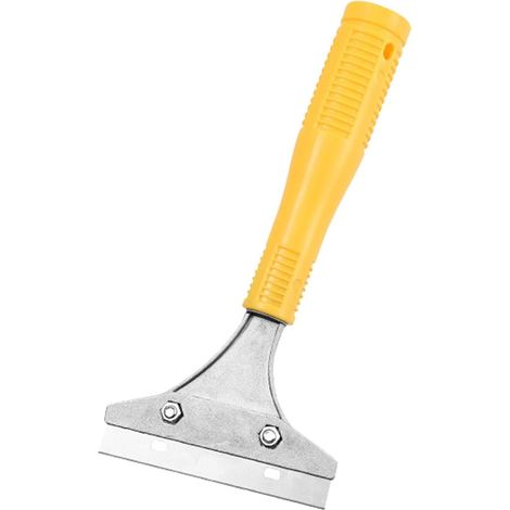 Mastic peinture grattoir outil peinture bois calfeutrage outil de suppression robuste sol grattoir, JAUNE (1/5)