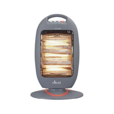 Estufa de halógeno Niklas Baby 1200 W oscilante – interior