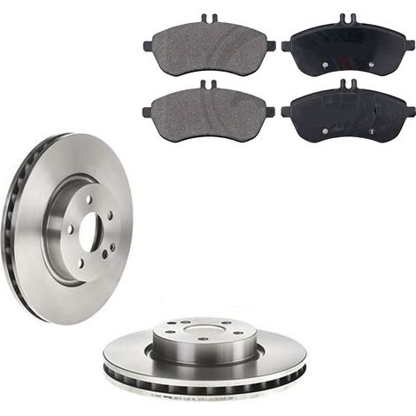 KIT FRENI ANTERIORI compatibile con MERCEDES-BENZ SLK (R172) - DISCHI + PASTIGLIE OEM: P 50 067 , P 50 069 7 / 17874 , 18331 /SOSTITUZIONE DIRETTA/BASSA POLVERE/SILENZIOSO (1/5)