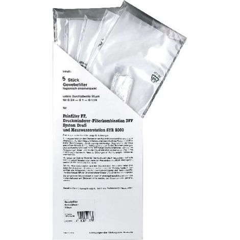 SYR Filtro de tejido 2000 90um para Drufi DFF/FF filtro de vela 5 unidades, 2000.25.900