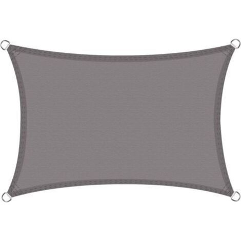 Pr Voile d'ombrage Imperméable Rectangulaire 2x3m, Toile Ombrage PES Résistant à l'eau, Filet dombrage Rectangle 3x2m, Résistant 98% Protection Rayons UV pour Patio Extérieur, Gris Graphite 2x3 (1/5)