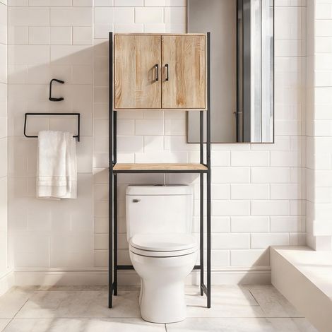 Meuble de salle de bain en panneau de particules 64 x 19 x 178 cm (1/5)