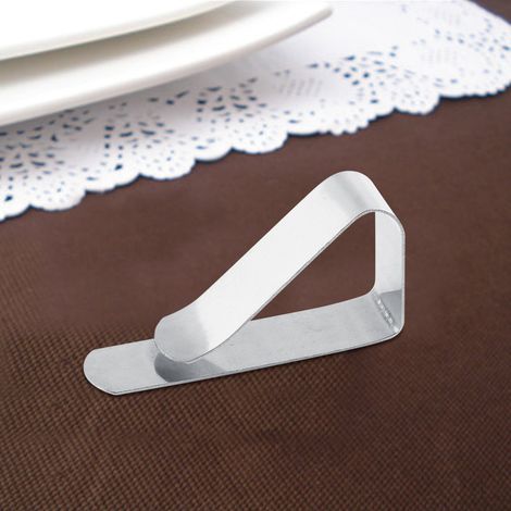 Praktische Tischdeckenclips aus Edelstahl für den Heimgebrauch, Hochzeiten und Bankette (1/5)
