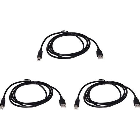 3X Appliquer A Cable D'Imprimante USB 2.0 A-B 1.8M pour Pixma (1/5)