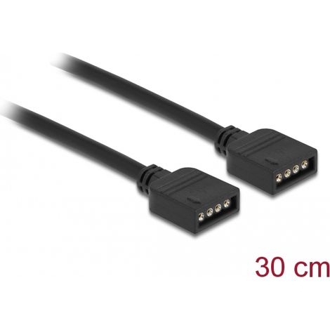 Delock Cable de conexiÃ³n RGB de 4 pines para iluminaciÃ³n LED RGB de 12 V 50 cm