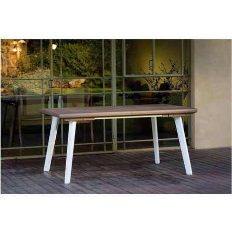 TAVOLO HARMONY ESTENS 160/240X100X74CM BCO/CAPP